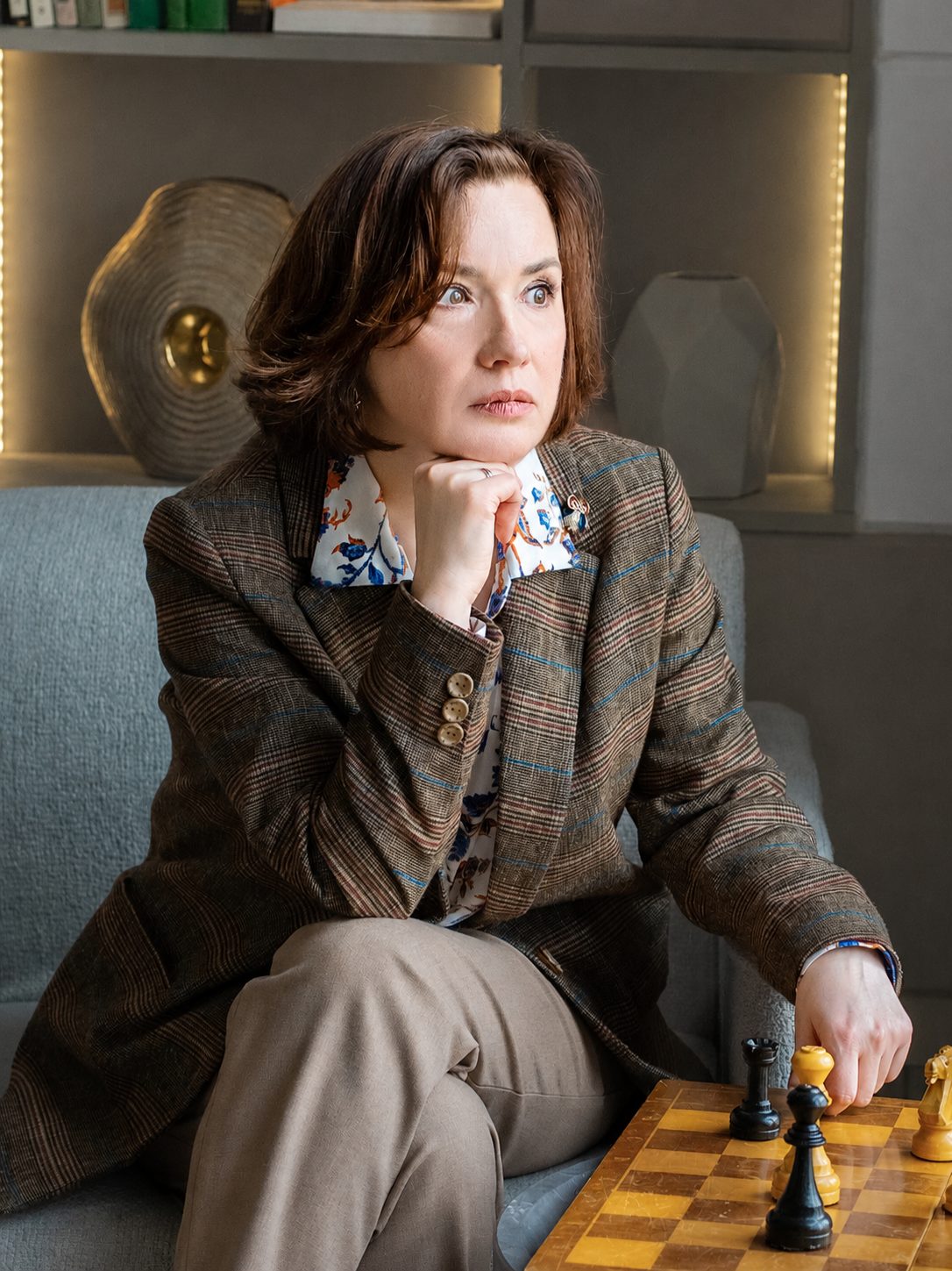 Елена Жирновская за шахматной доской